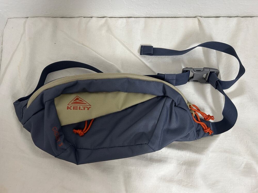 Kelty Giddy 3 Hip Pack Blue Tan Orange Outdoor Hiking Waist Bag New with Tags